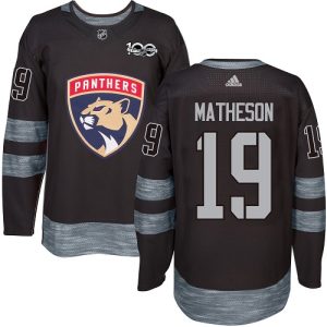 Herren Florida Panthers Eishockey Trikot Michael Matheson #19 Authentic Schwarz 1917-2017 100th Anniversary